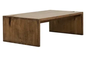 Reclaimed Pine Driftwood Look Medium Finish Coffee Table