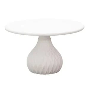 Ivory Round Concrete Indoor Outdoor Coffee Table