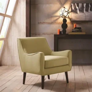 Green Chartreuse Mid-Century Accent Chair