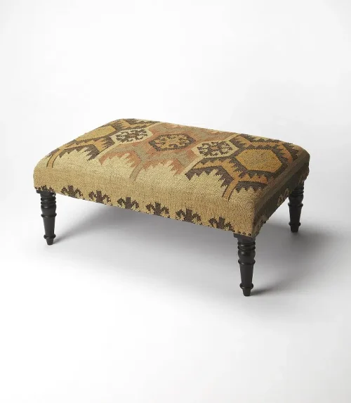 Southwestern Design Cocktail Coffee Table Ottoman