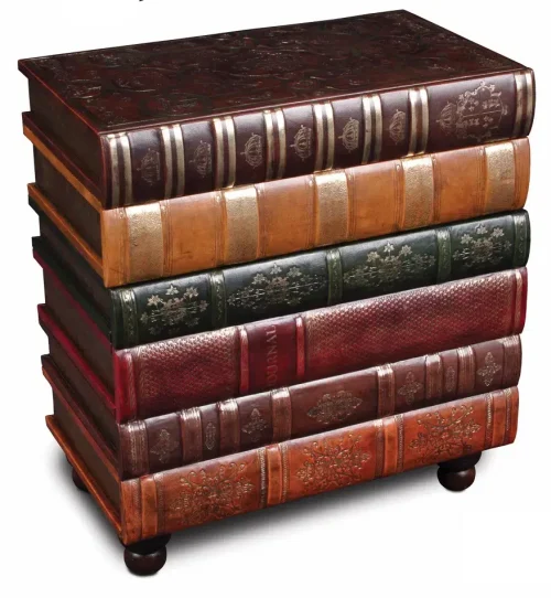 Stack of Books Elegant SideTable