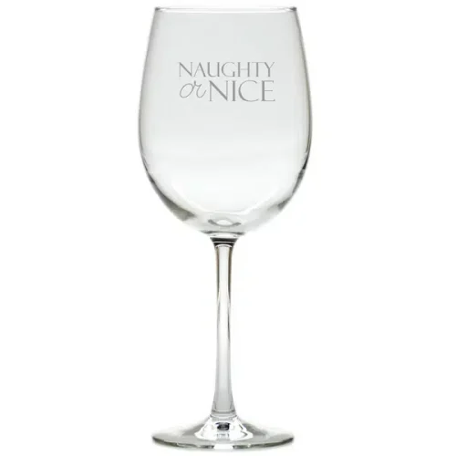 Wine Glasses Set of 8 Naughty or Nice