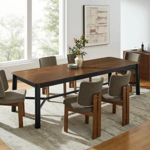 Rectangle Dining Table in Walnut 110" Long