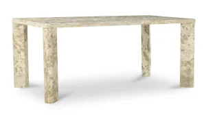 Beige Panther Stone Rectangular Dining Table