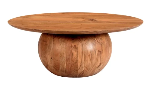 Natural Acacia Wood Smaller Coffee Table